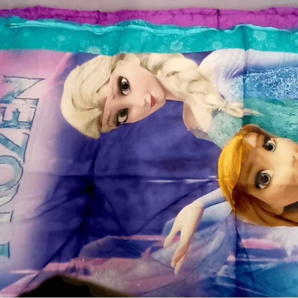 Disney Frozen, kids sleeping bag with pillow - Picture 5 of 7